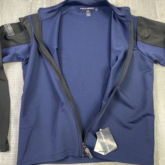 NWT Vintage Polo Sport Ralph Lauren Jacket Womens XL Navy Black Full Zip P - Picture 8 of 9